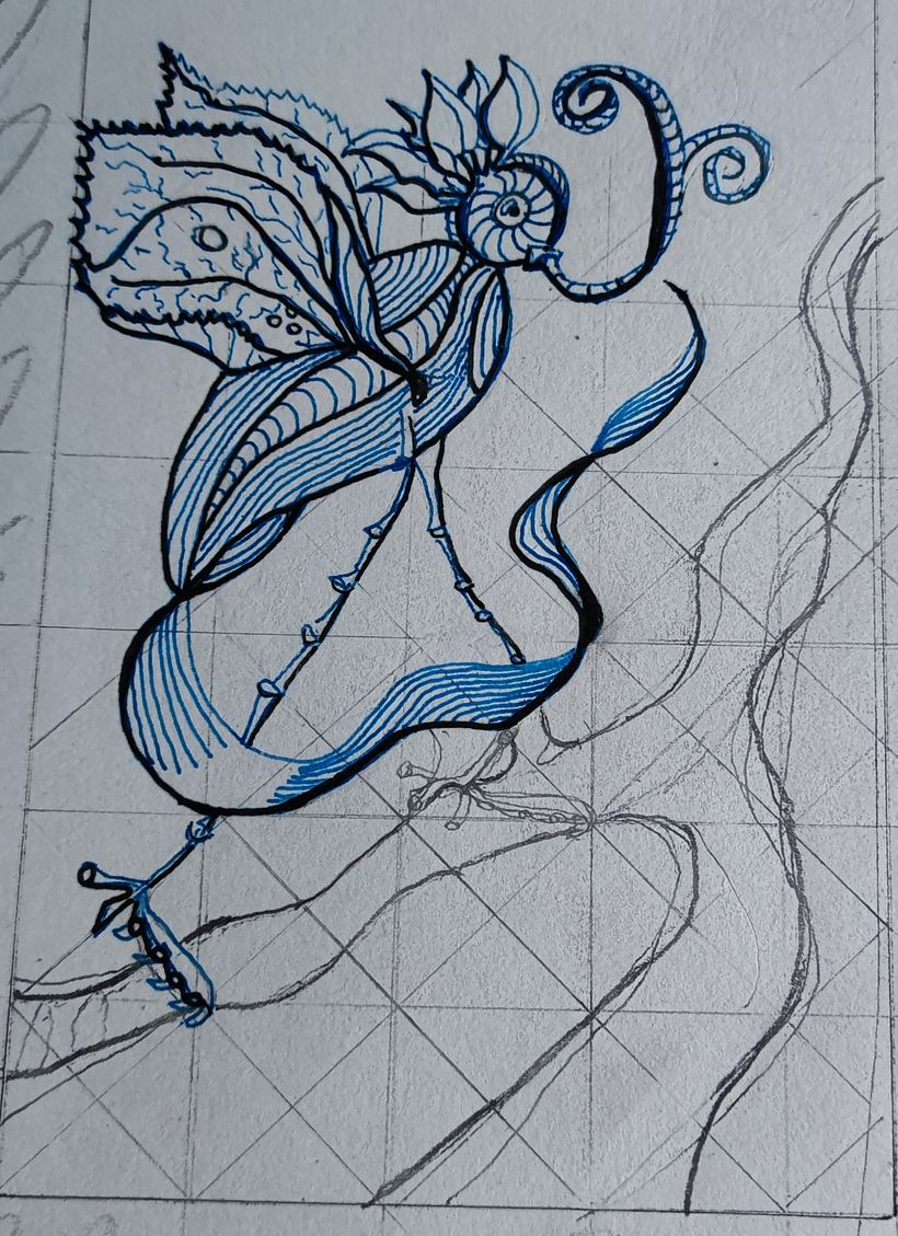 Mon projet du cours : Dessin de créatures fantastiques inspirées de la nature 3