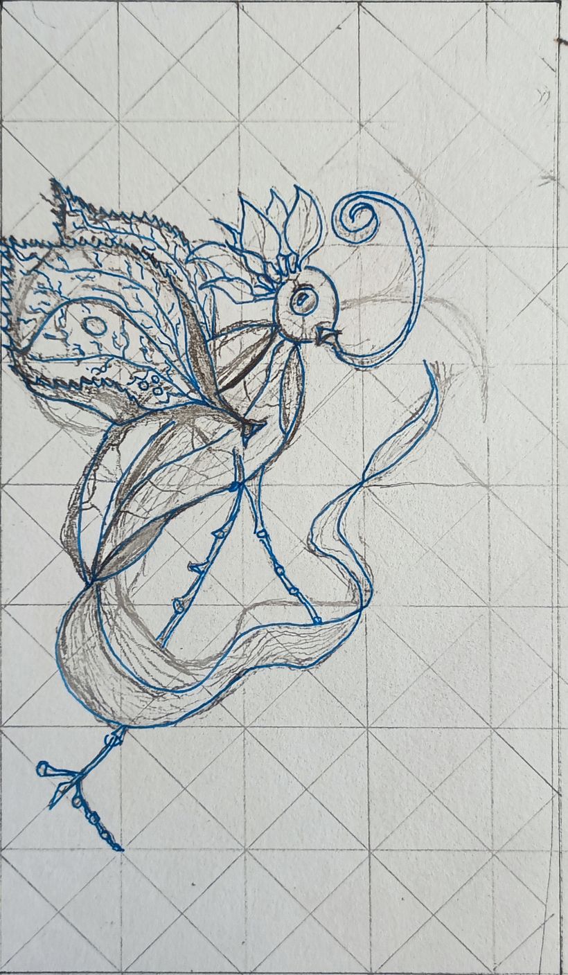 Mon projet du cours : Dessin de créatures fantastiques inspirées de la nature 5