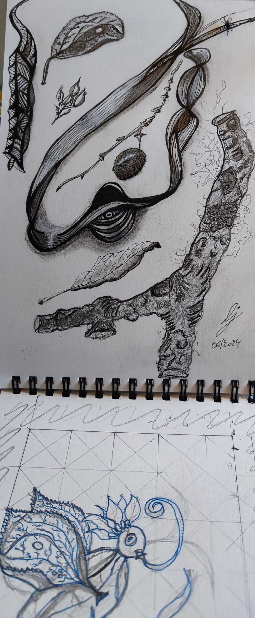 Mon projet du cours : Dessin de créatures fantastiques inspirées de la nature 6