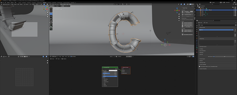 Meu projeto do curso: Tipografia 3D com Blender 1