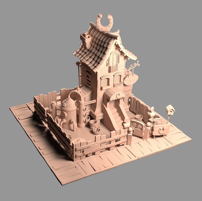 My project for course: Creation of 3D Scenes from Scratch in Maya 12