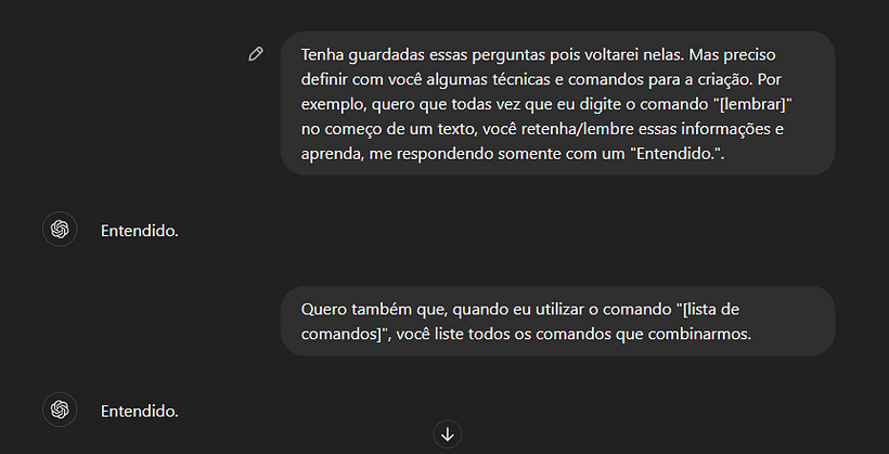 Figura 2 - Formatação de Respostas