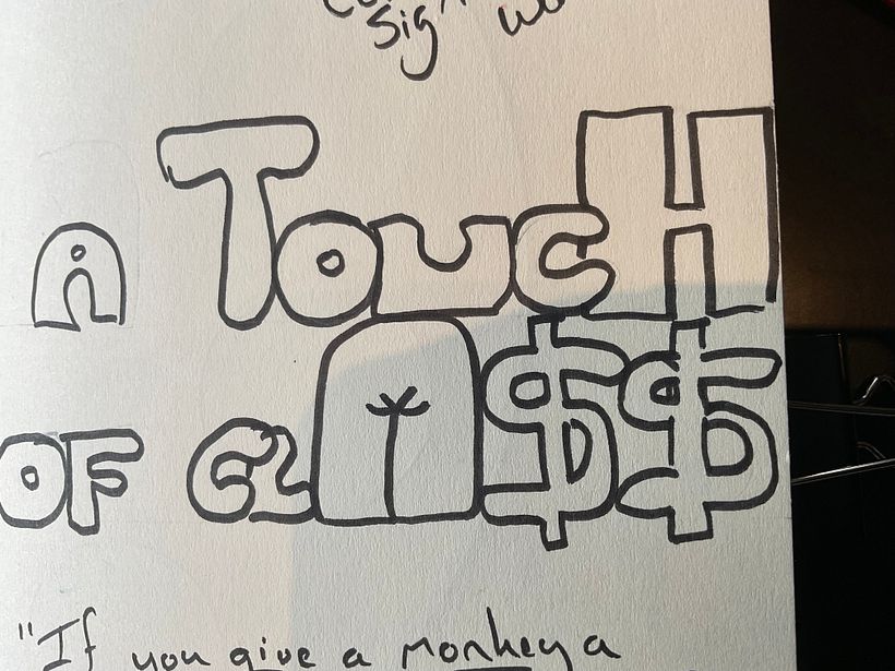 I imagined this as the title card for a sitcom set in a massage parlour.