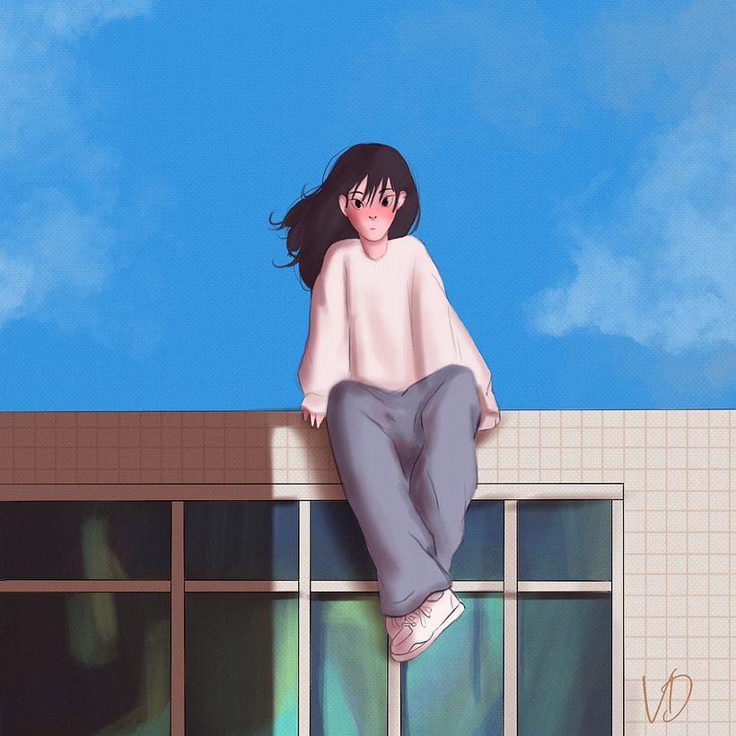 sin titulo, ilustracion digital en procreate