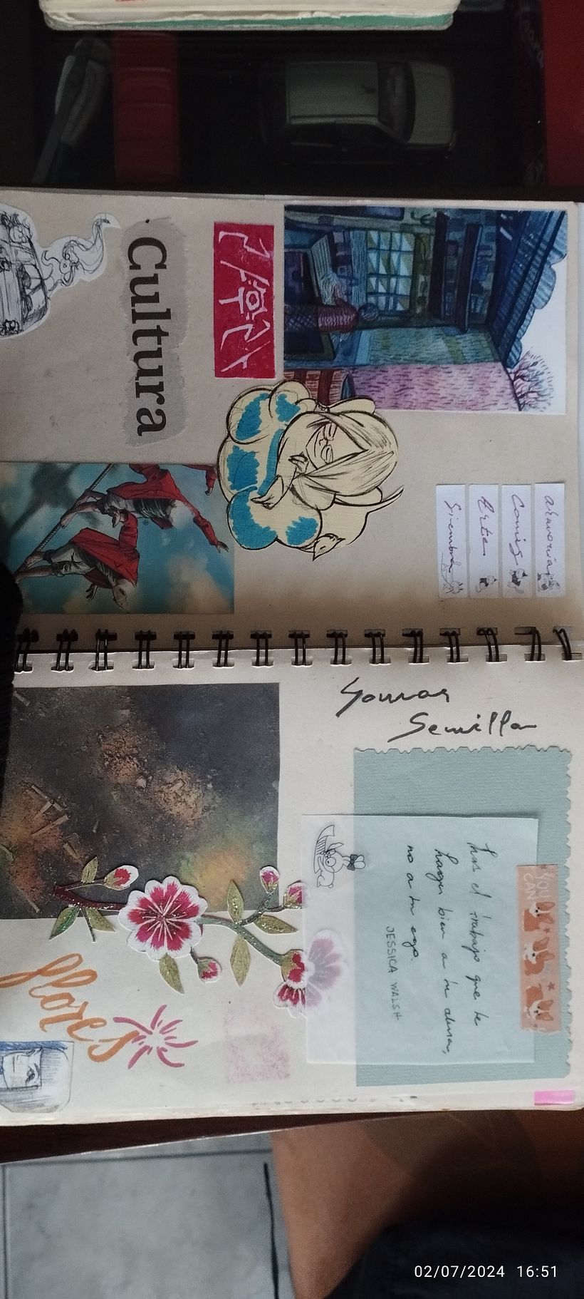 Este es el tablero de visión de mi bujo. Decidí hacer un bullet muy libre por ser el primero.