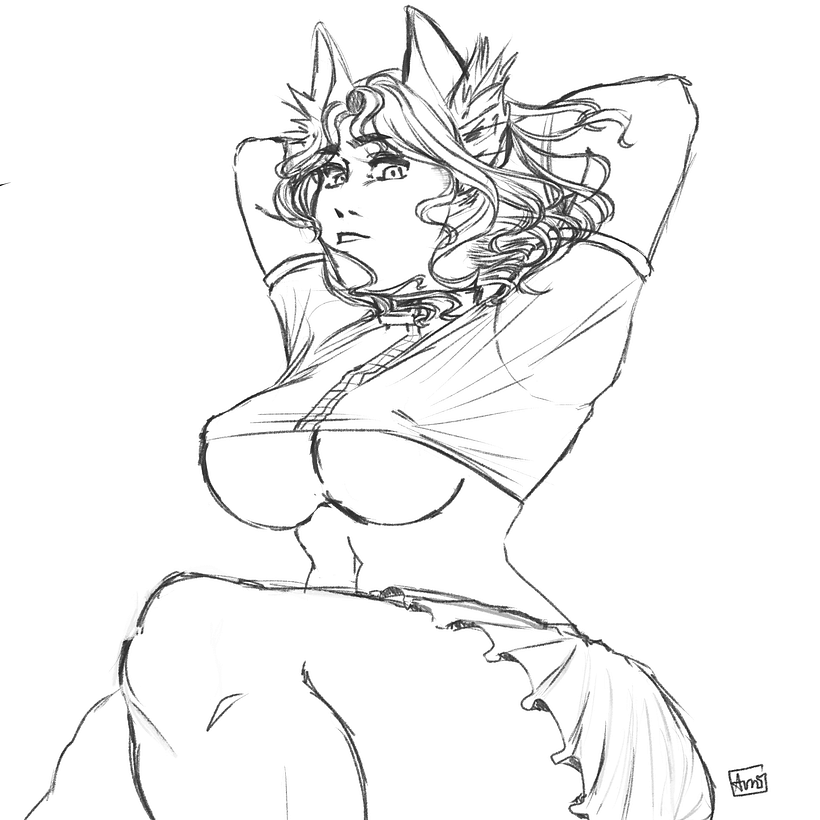 Sketch de un personje original 1