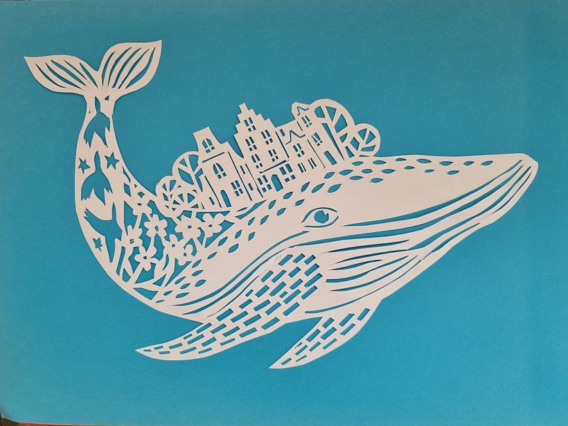 My project for course: Introduction to Paper Cutting with Kirie Technique 1