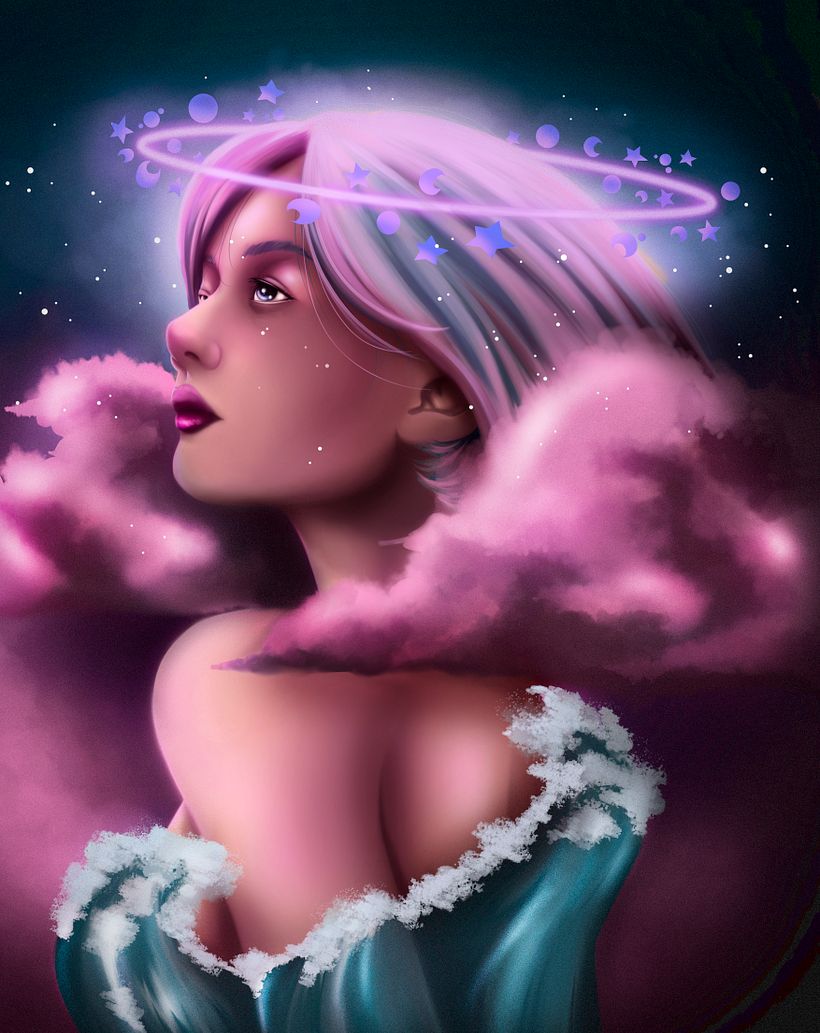 Meu projeto do curso: Retrato digital no Photoshop com um toque de fantasia 2