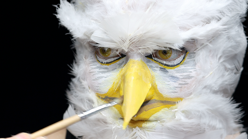 Happy 4th of July! Cursed Bald Eagle Makeup 🦅 🇺🇸 7