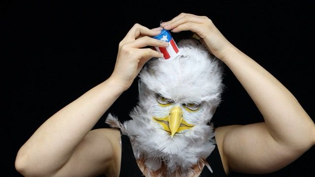 Happy 4th of July! Cursed Bald Eagle Makeup 🦅 🇺🇸 10