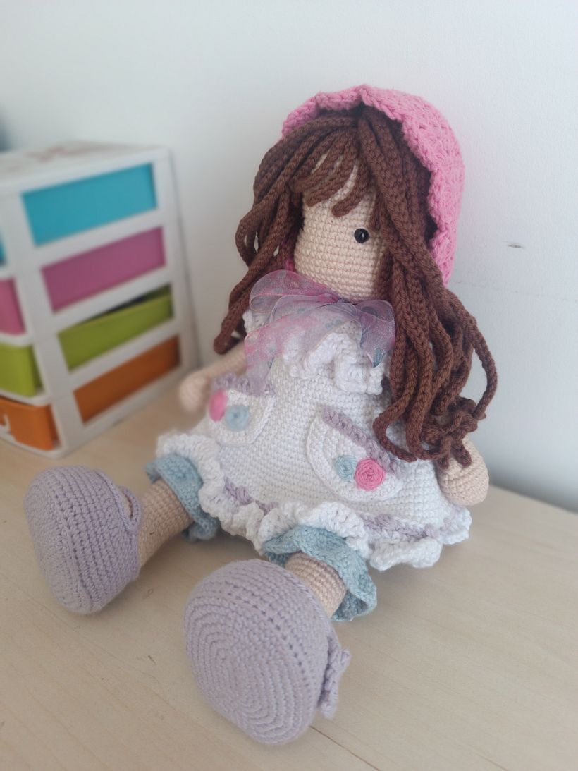 Mi proyecto del curso: Elaboración de muñecas amigurumi románticas 1