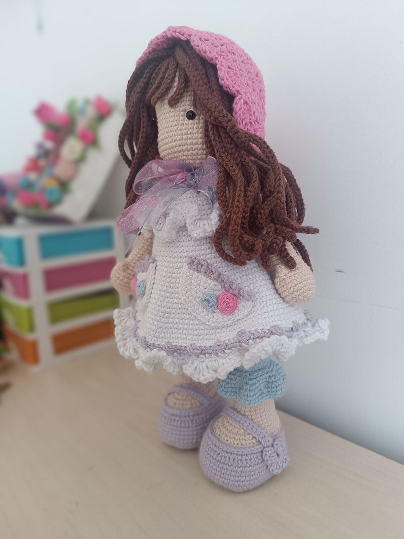 Mi proyecto del curso: Elaboración de muñecas amigurumi románticas 3