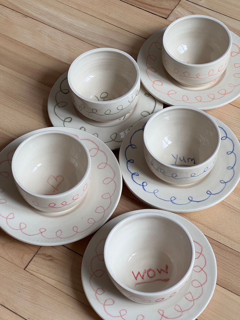 Customized Bowl and Plate set 2