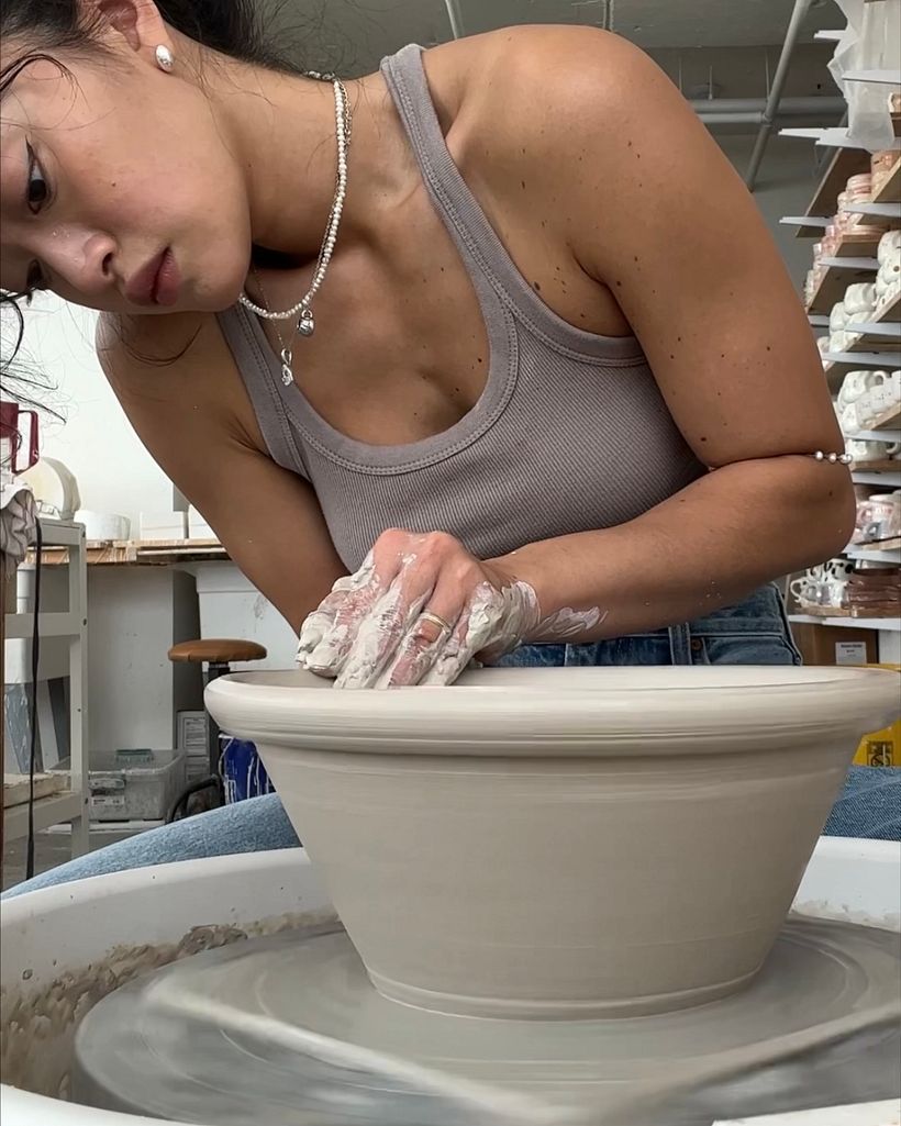 Large Grumpy Pink Bowl/Planter 1