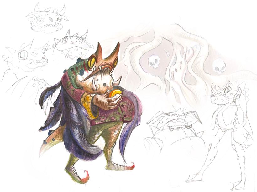 My project for course: Fantasy Drawings in Graphite and Watercolor: A Field Guide 1