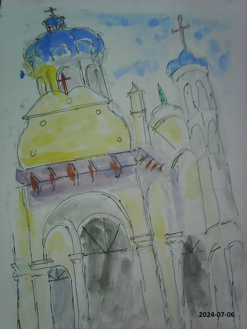 My project for course: Architectural Sketching with Watercolor and Ink 3