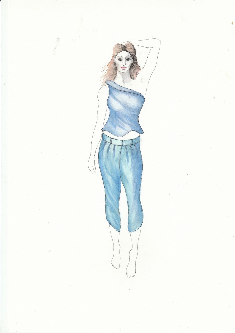 My project for course: Watercolor Fashion Illustration: Silhouette, Color and Flow 5