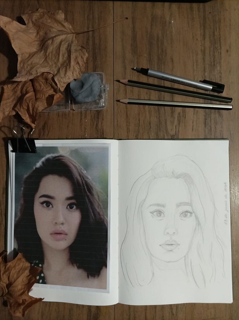 Mi proyecto del curso: Sketchbook de retrato: explora el rostro humano 3
