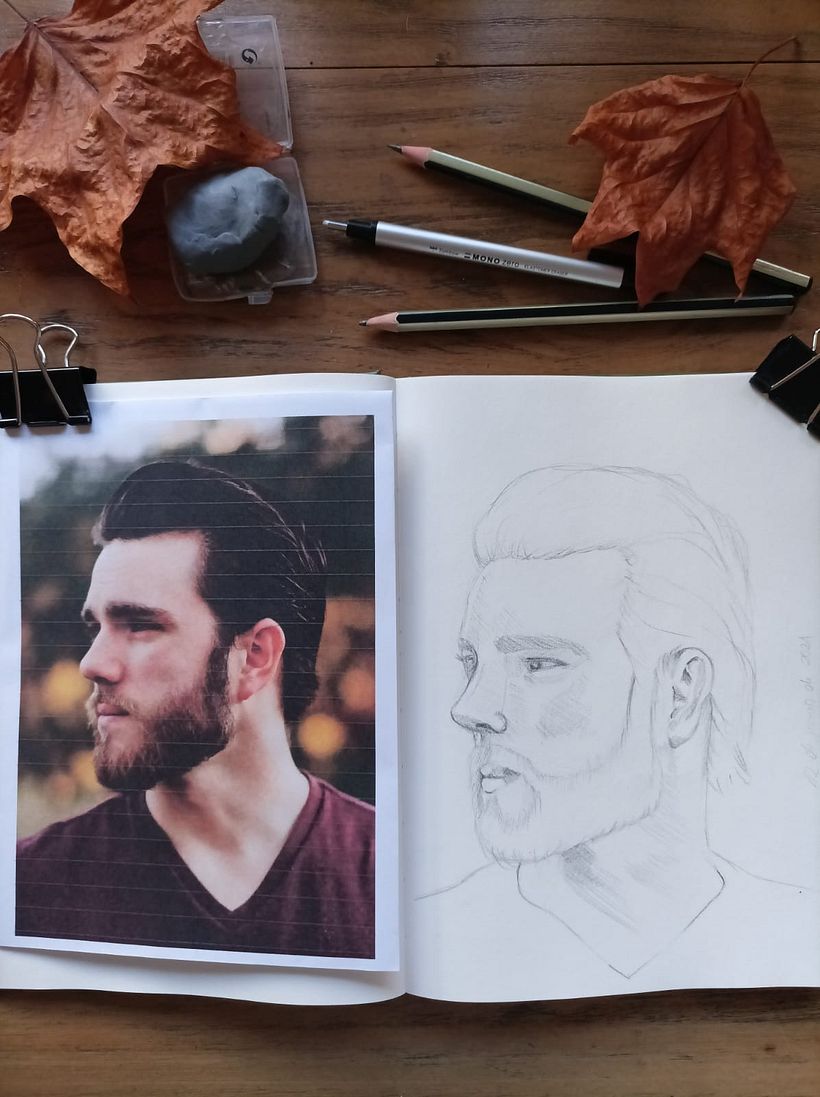 Mi proyecto del curso: Sketchbook de retrato: explora el rostro humano 3