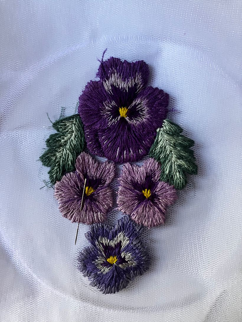 Mi proyecto del curso: Bordado freestyle sobre tul para principiantes 7