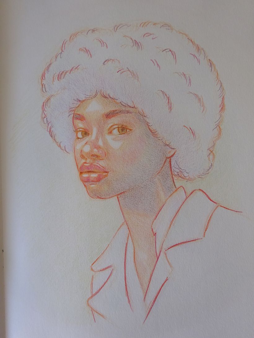 Mi proyecto del curso: Dibujo de retratos llamativos con lápices de colores 3