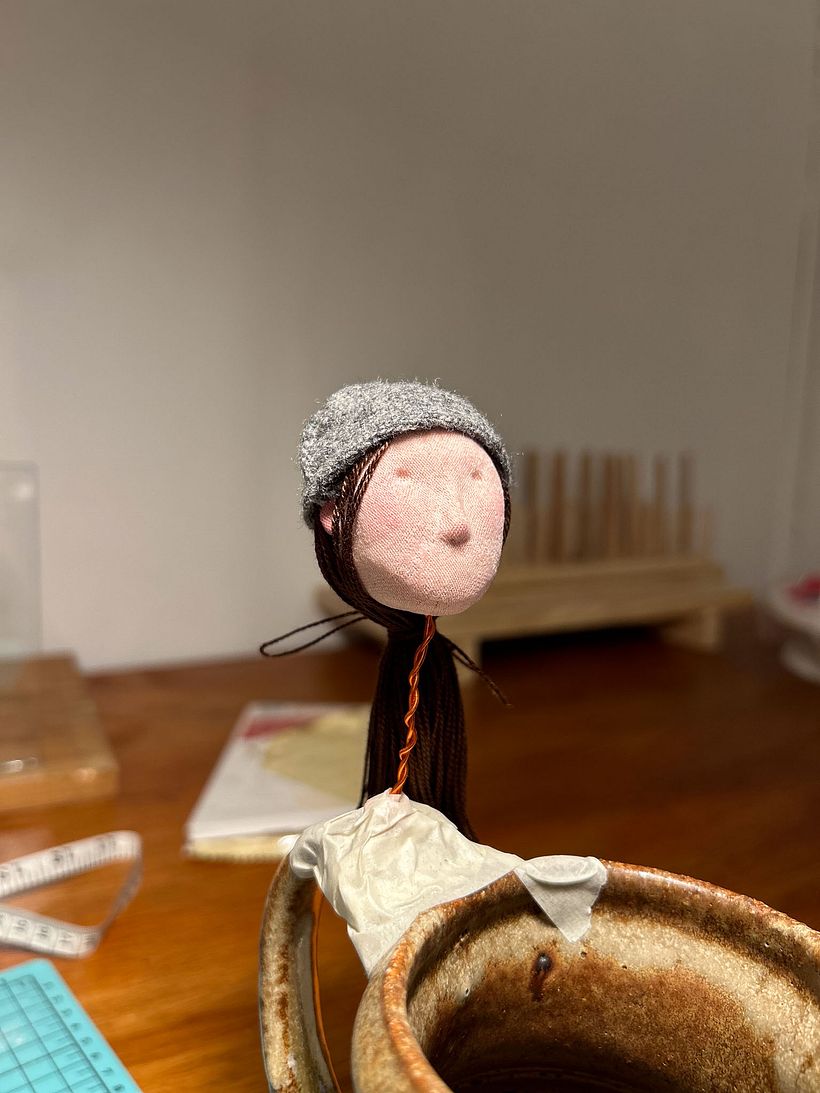 Step 4 : El cabello de Cardamom Girl