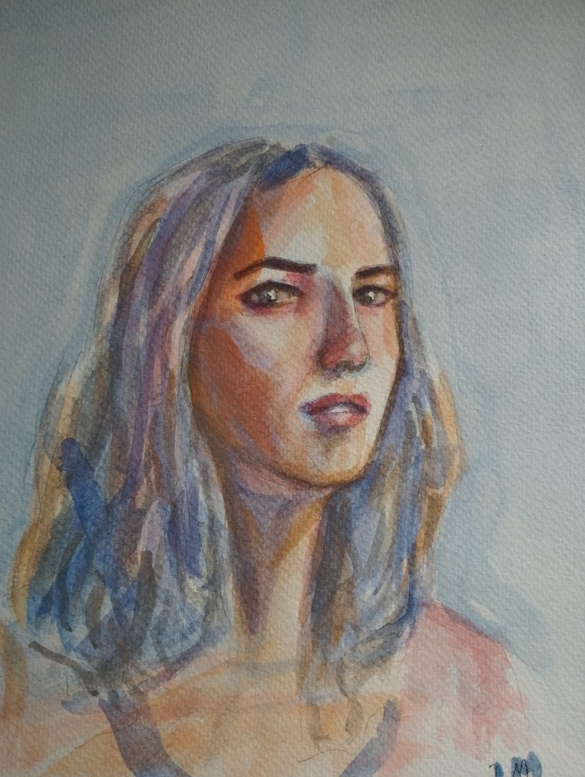 My project for course: Artistic Portrait with Watercolors 1