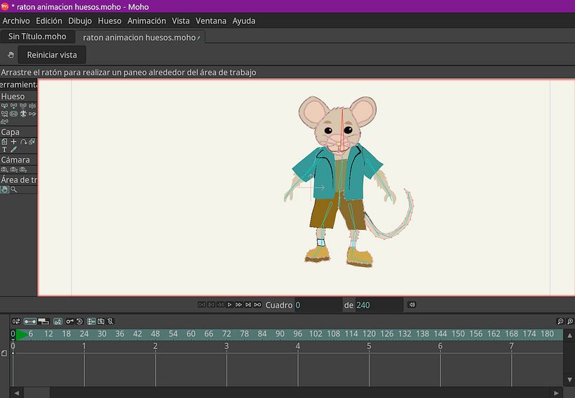 Mi proyecto del curso: Rigging y animación de personajes en Moho 4