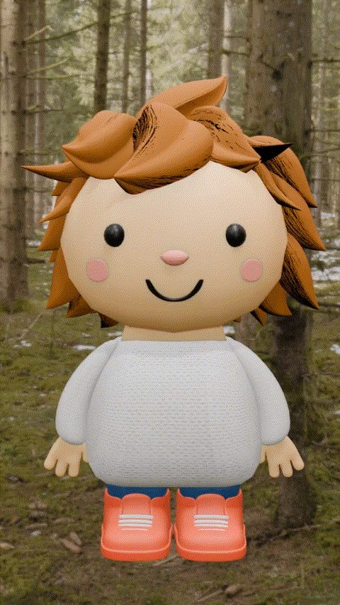 Mi proyecto del curso: Creación de personajes kawaii en 3D con Blender 3