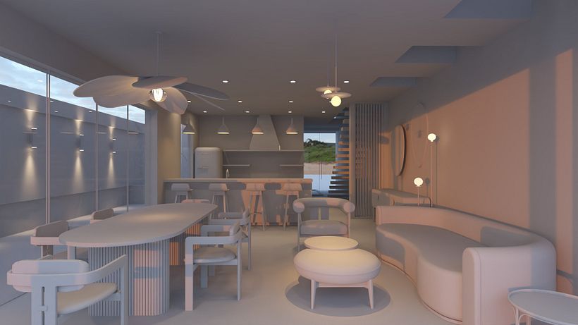 Escena con dome light + IES light.