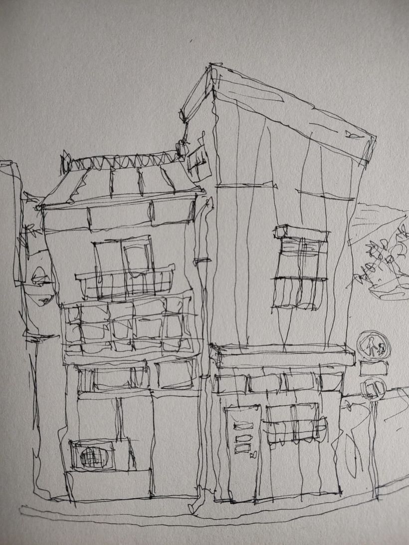 Here I tried a few lines to give it more character.