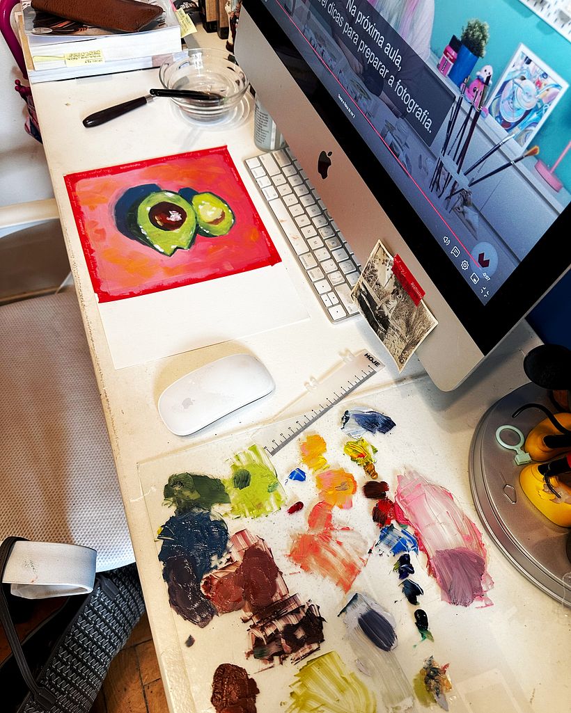 Meu projeto do curso: Técnicas de pintura contemporânea a óleo 4