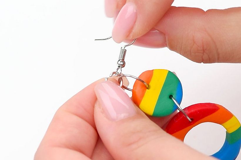 Polymer clay is lightweight and durable, making it great for DIY earrings.