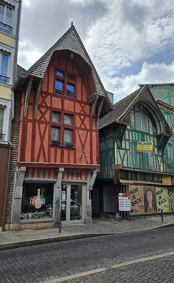 straat in Troyes (Frankrijk)