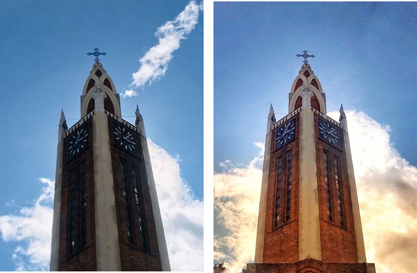 Foto tomada de la iglesia de santa ana parroquia de teusaquillo