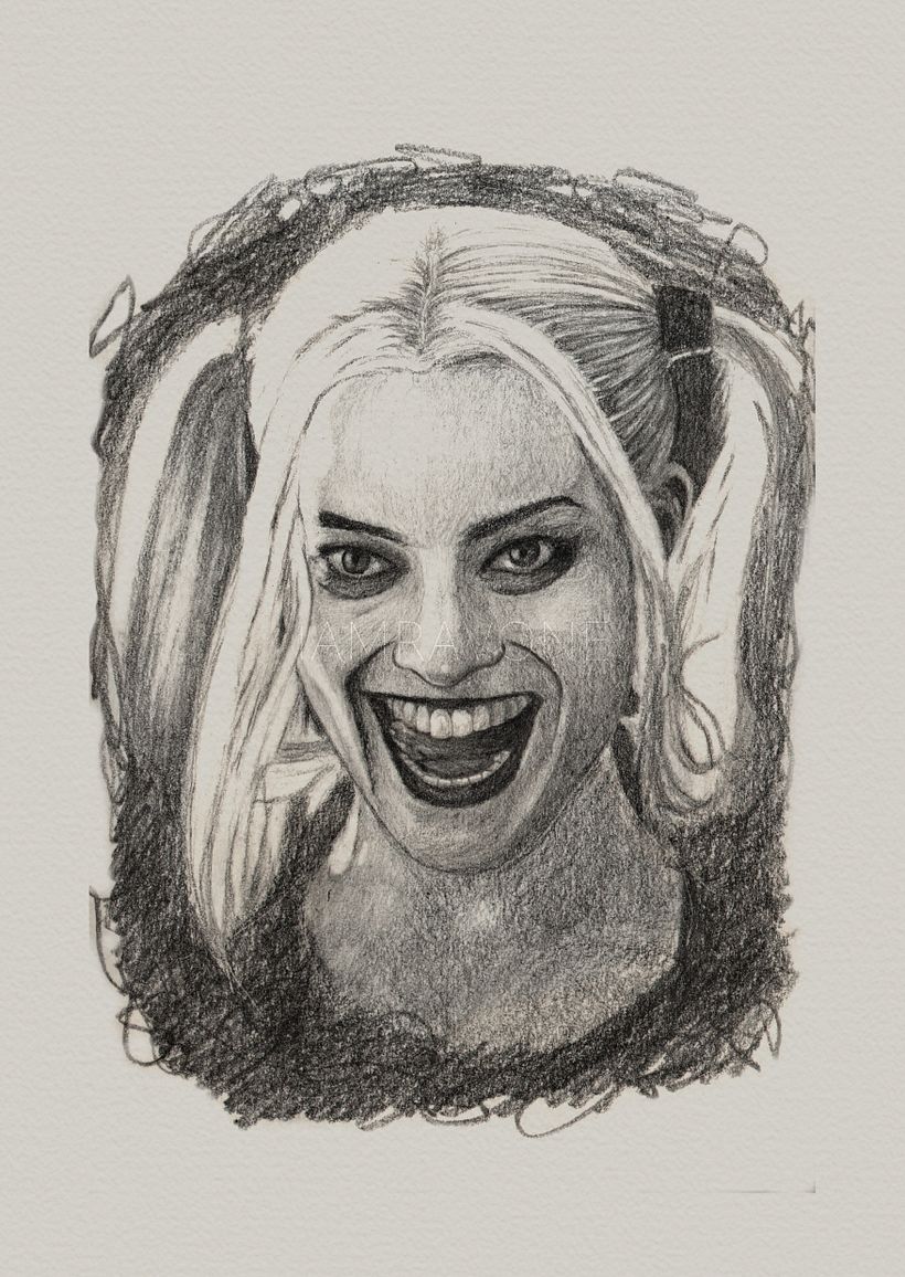 My project for course: Artistic Drawing for Beginners | Harley Quinn  2