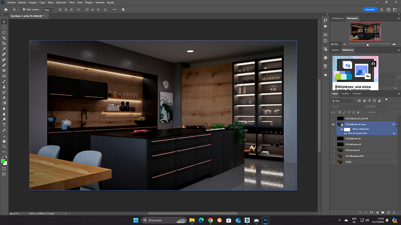Mi proyecto del curso: Render de interiores con SketchUp y V-Ray Next 4