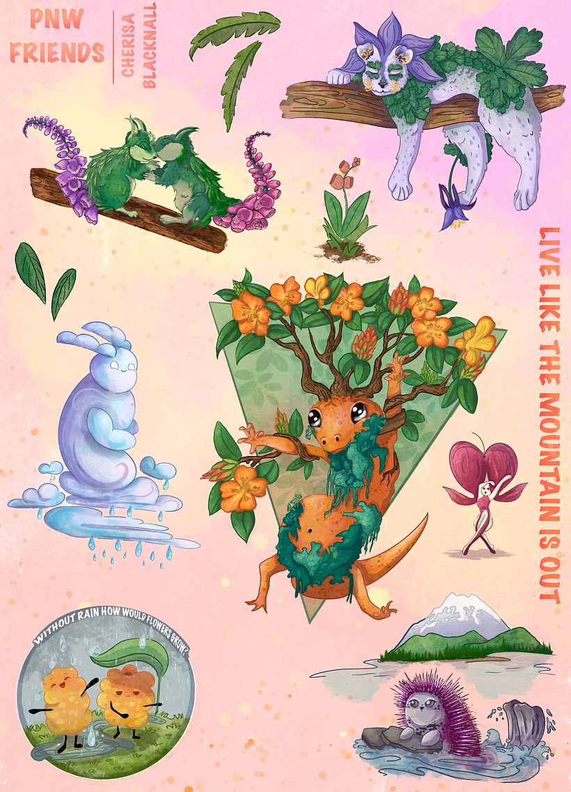 My project for course: Illustration of Adorable Characters Inspired by Nature 1