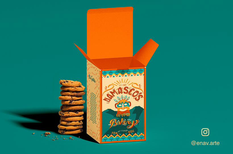 Ilustración para packaging de galletas 4