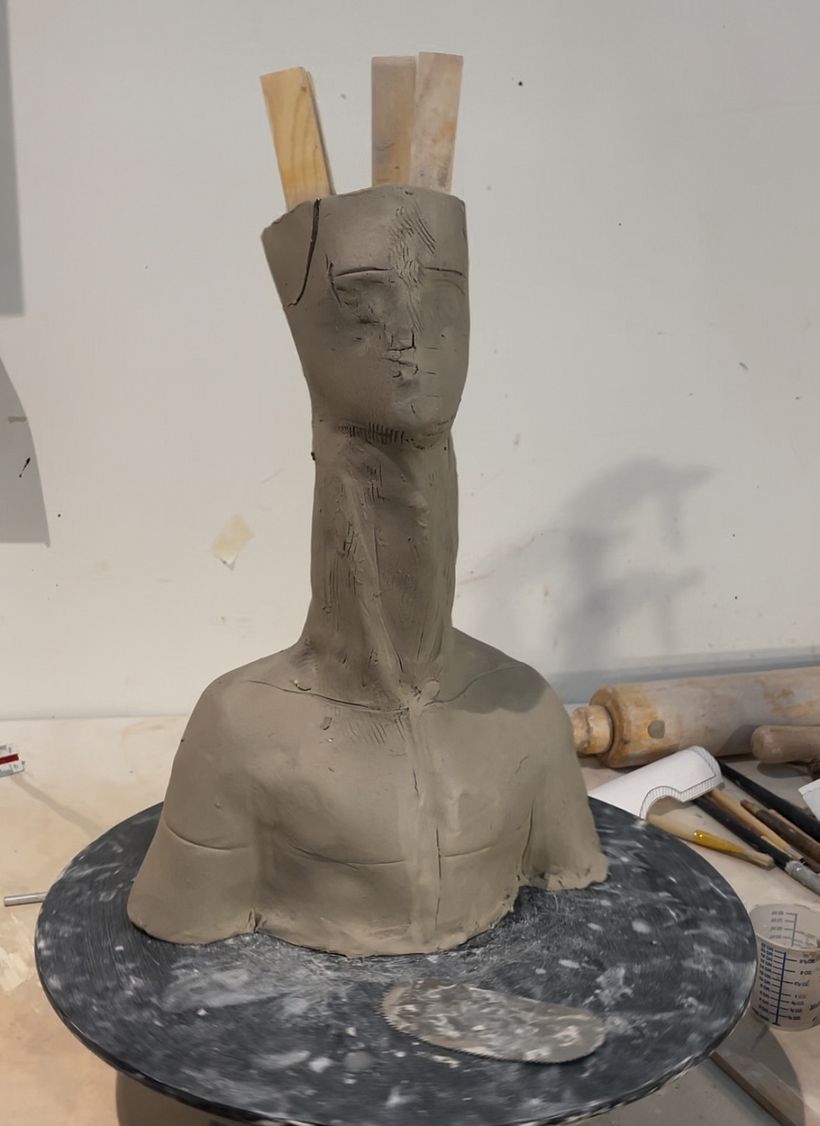 My project for course: Introduction to Clay Figurative Sculpture 3