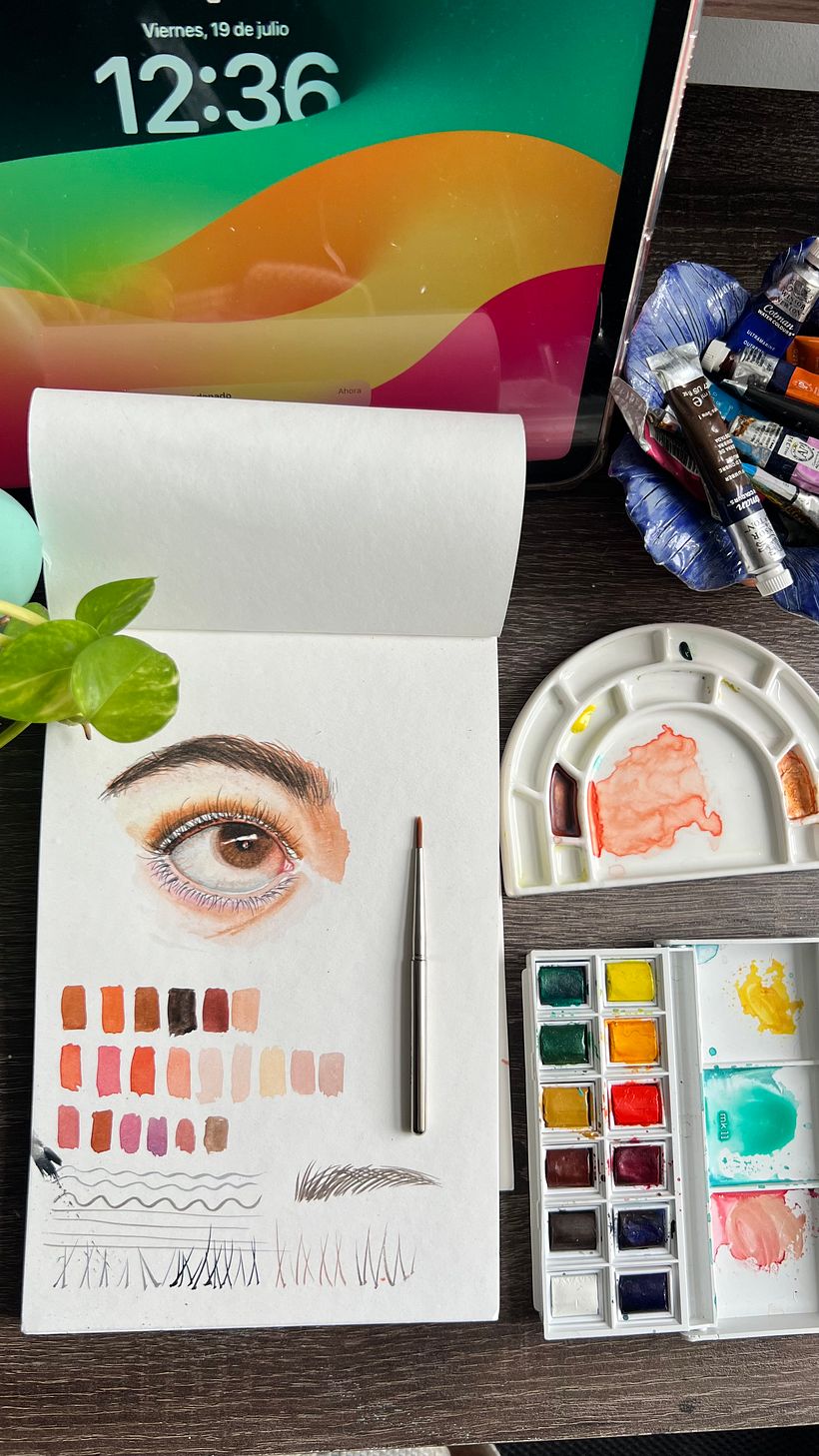 Mi proyecto del curso: Dibujos con acuarela: cómo pintar ojos expresivos 2