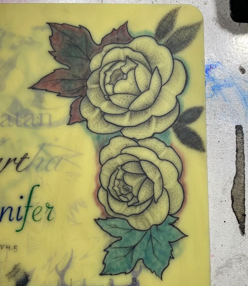 Mi proyecto del curso: Tatuaje botánico con puntillismo 3