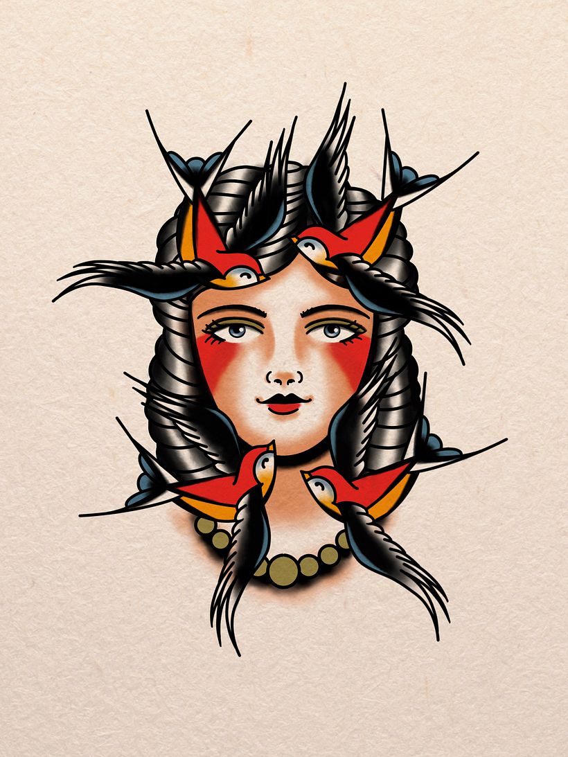 Mon projet du cours : Création de tatouages old school sur Procreate 1