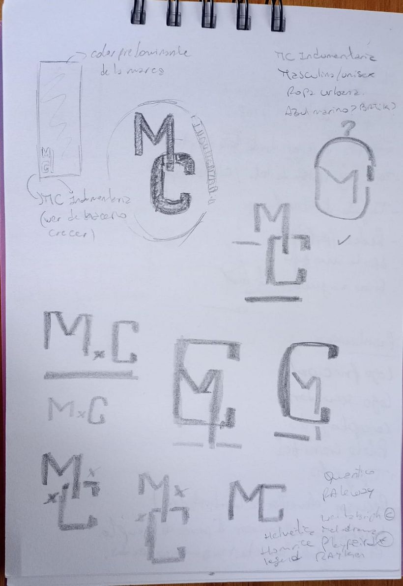 Mi proyecto final, acá muestro mis primeros bocetos.