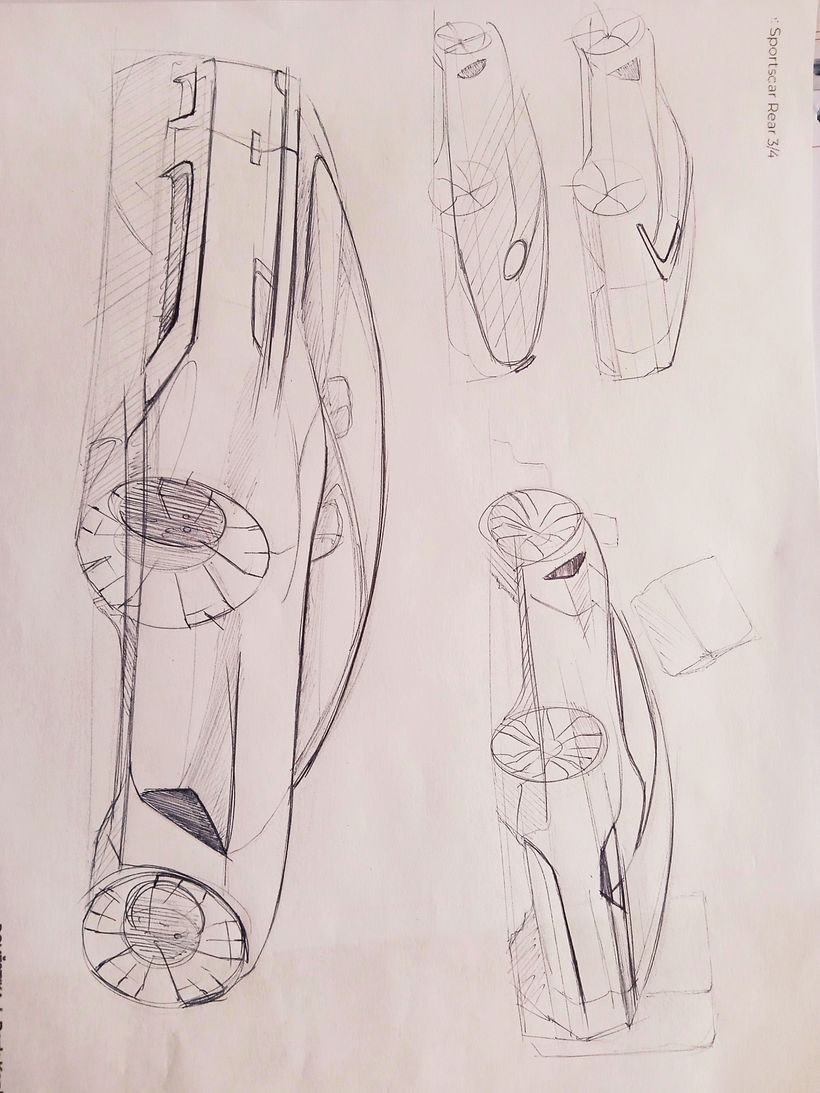 Mi proyecto del curso: Diseño de automóviles: el boceto 2