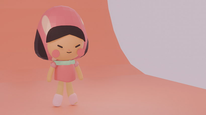 Mi proyecto del curso: Creación de personajes kawaii en 3D con Blender 4