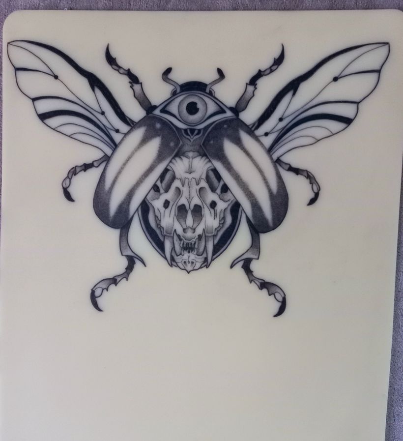 Mi proyecto del curso: Técnicas de tatuaje blackwork con línea fina 1