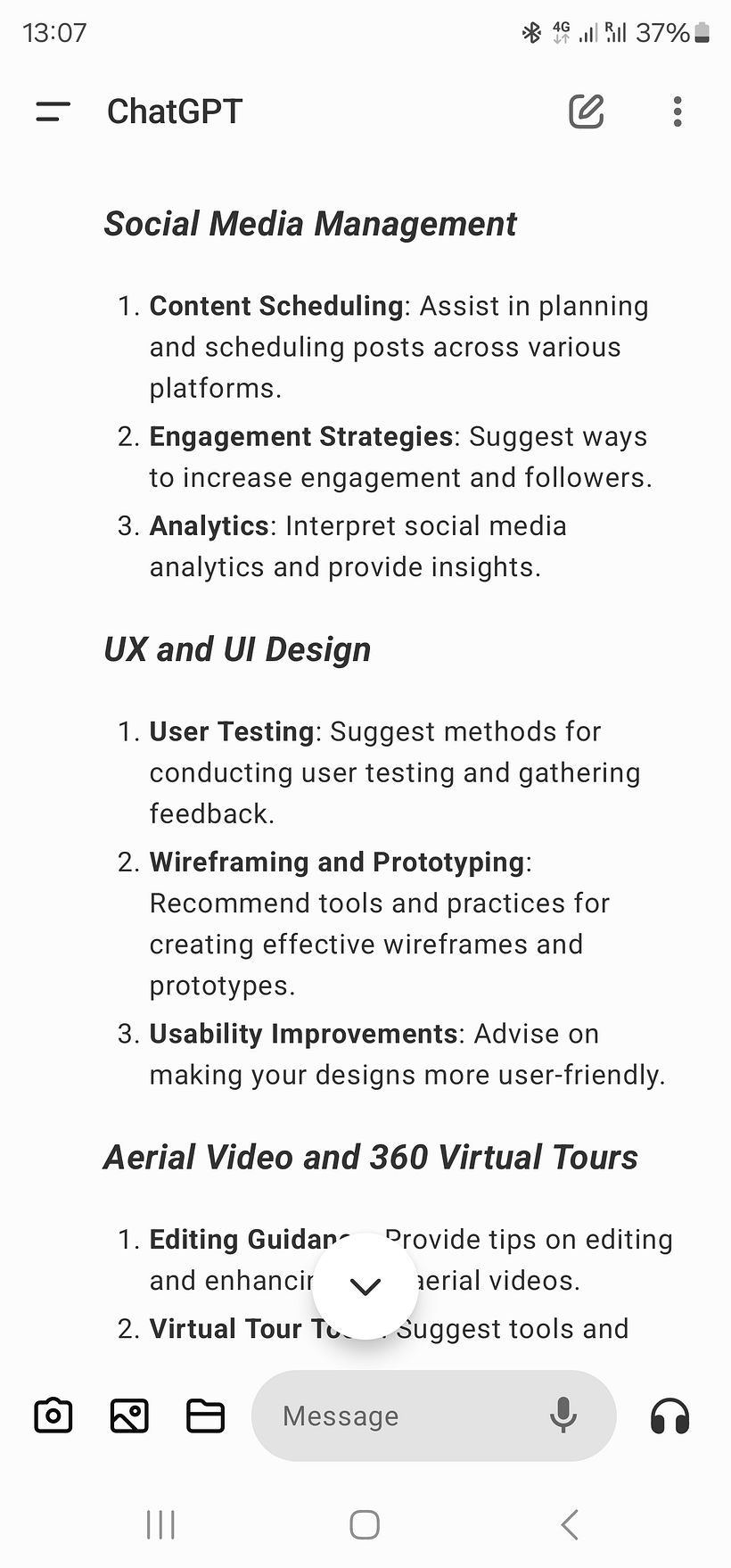 My project for course: Using ChatGPT for Work 3