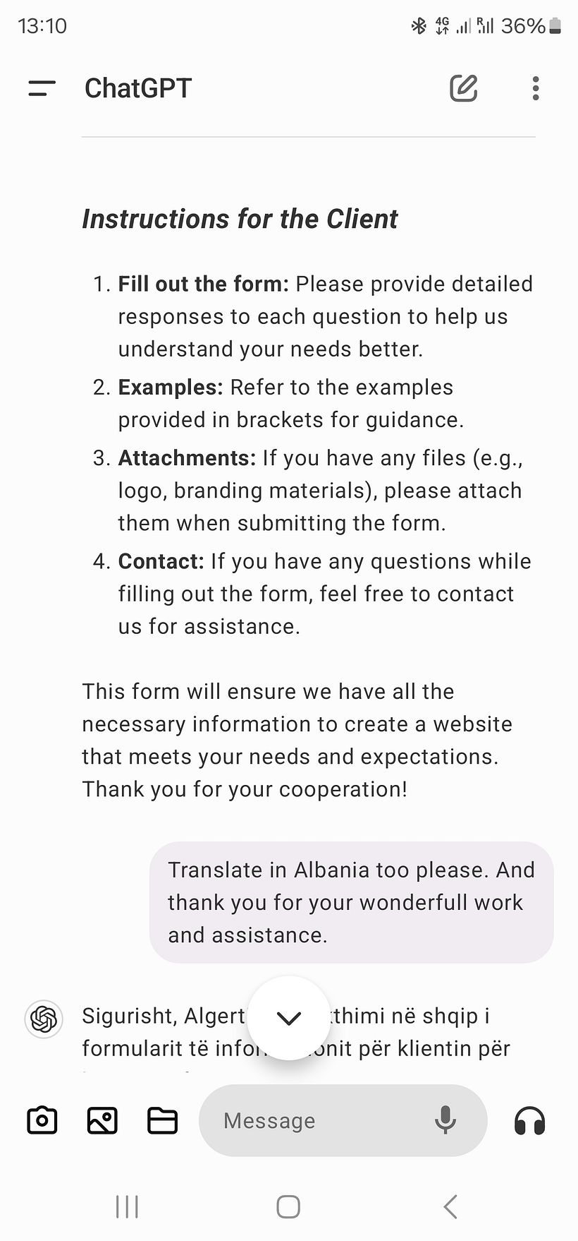 My project for course: Using ChatGPT for Work 12