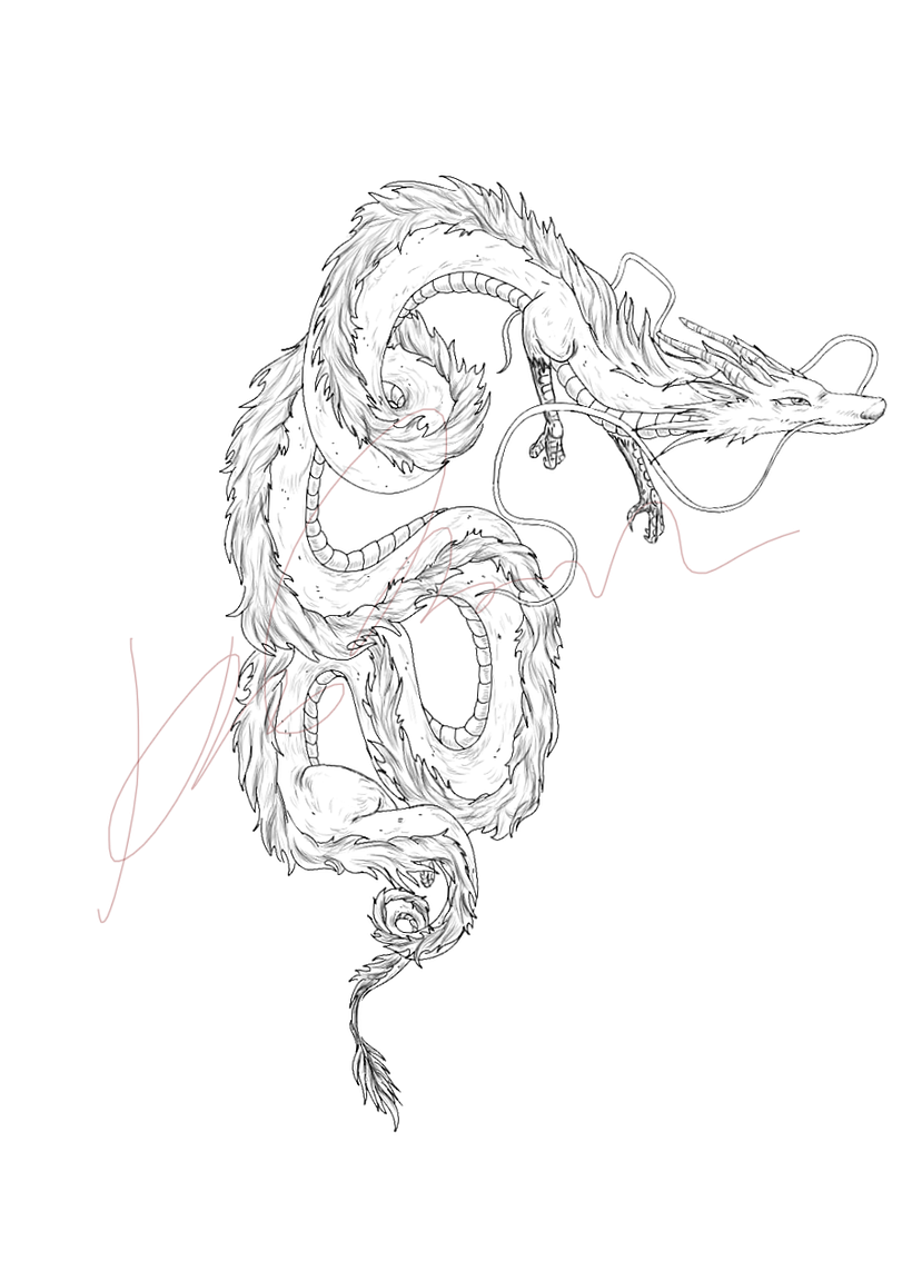 Ya soy tatuadora, pero nunca está de mas meterme a un curso a aprender algo nuevo. Dibujo hecho en Photoshop.